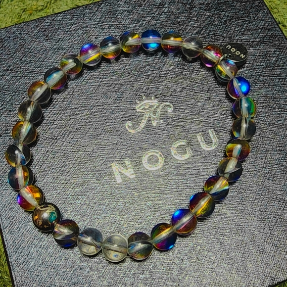 Nogu Beaded Mermaid Galaxy Glass Bracelet - Picture 7 of 14